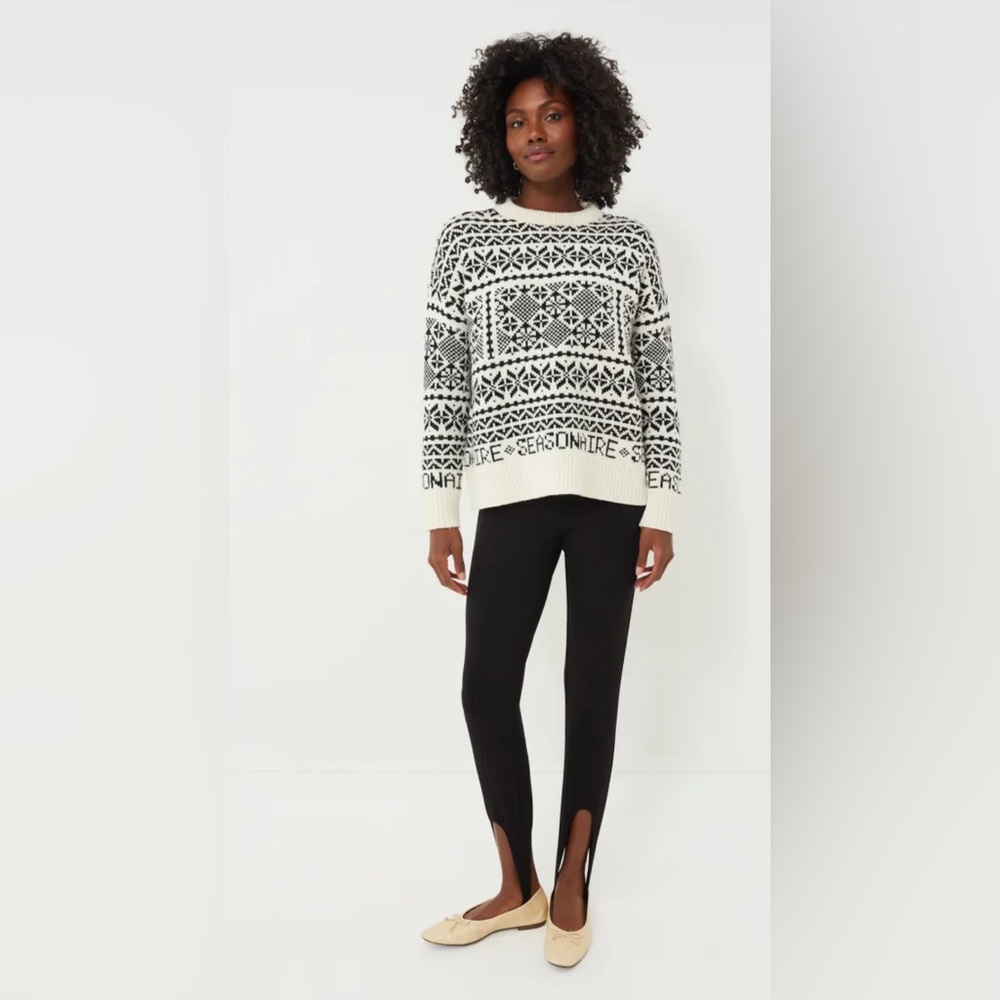 Tuckernuck Black Leggings with Front Slits